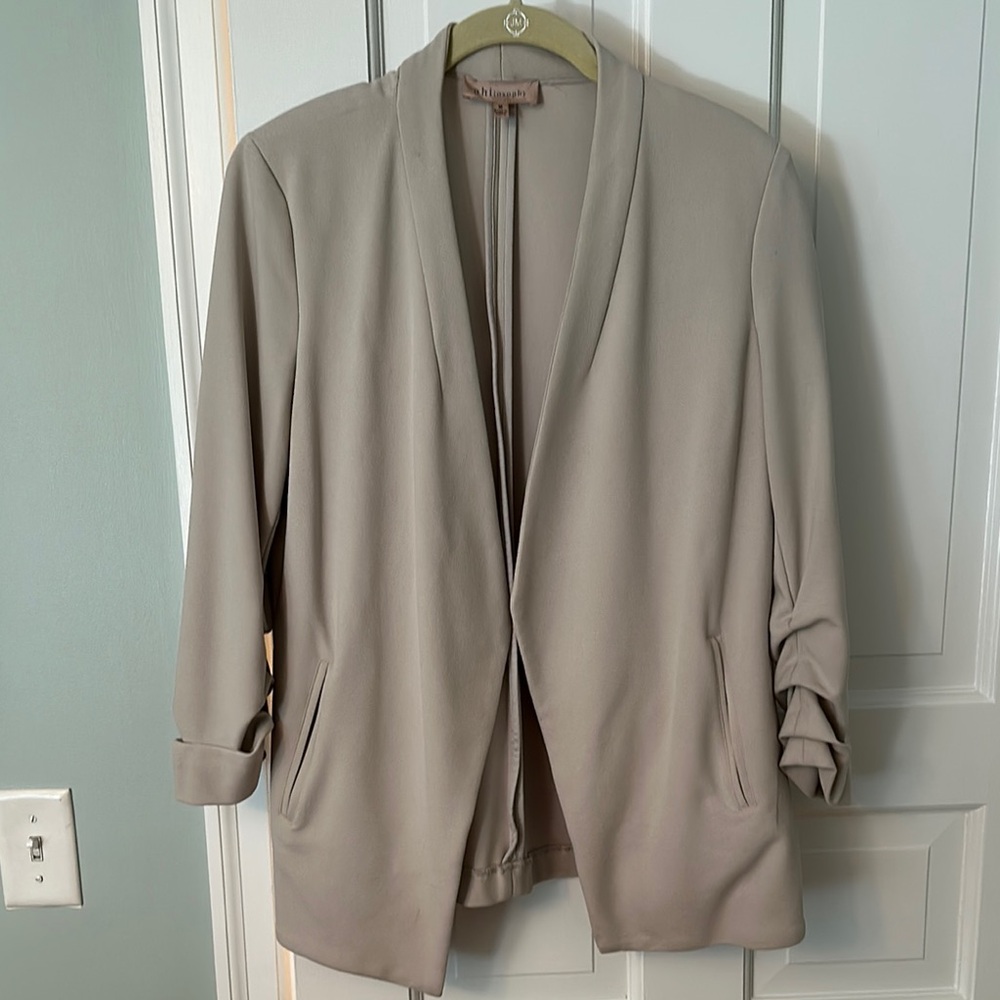 Philosophy Gray Blazer Elegant Suit Jacket